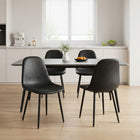Matthew PU Leather Dining Chair - Set of 4 - Grey