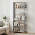 Horeke 6 Tier Flexi Storage Rack - Oak + Black