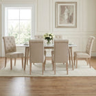 Zoey 6 Piece Upholstered Dining Chair - Beige
