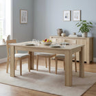 Azar Dining Table Rectangle 160 x 80cm - Oak