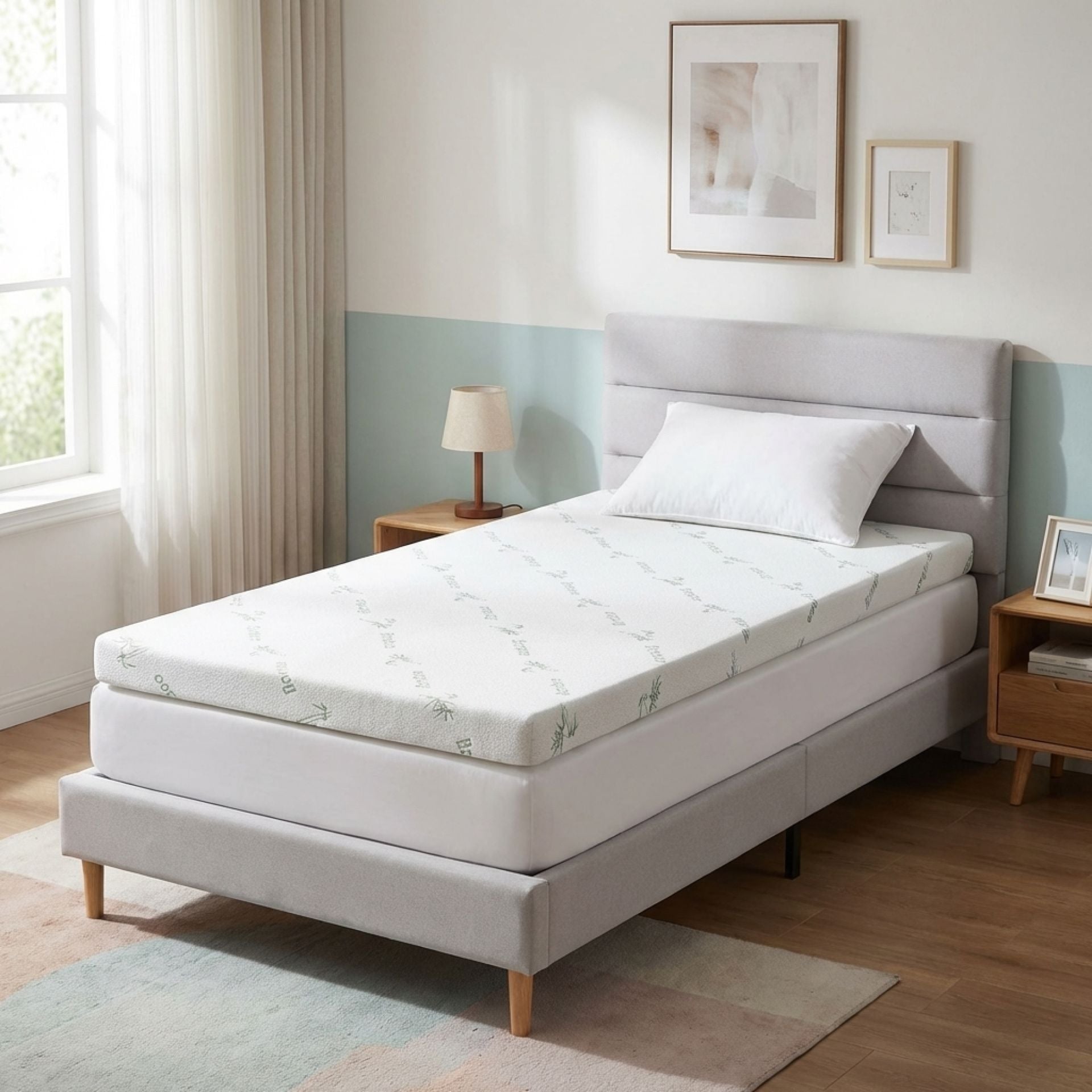 Plush Gel Memory Foam Mattress Topper - Single – Treasurebox