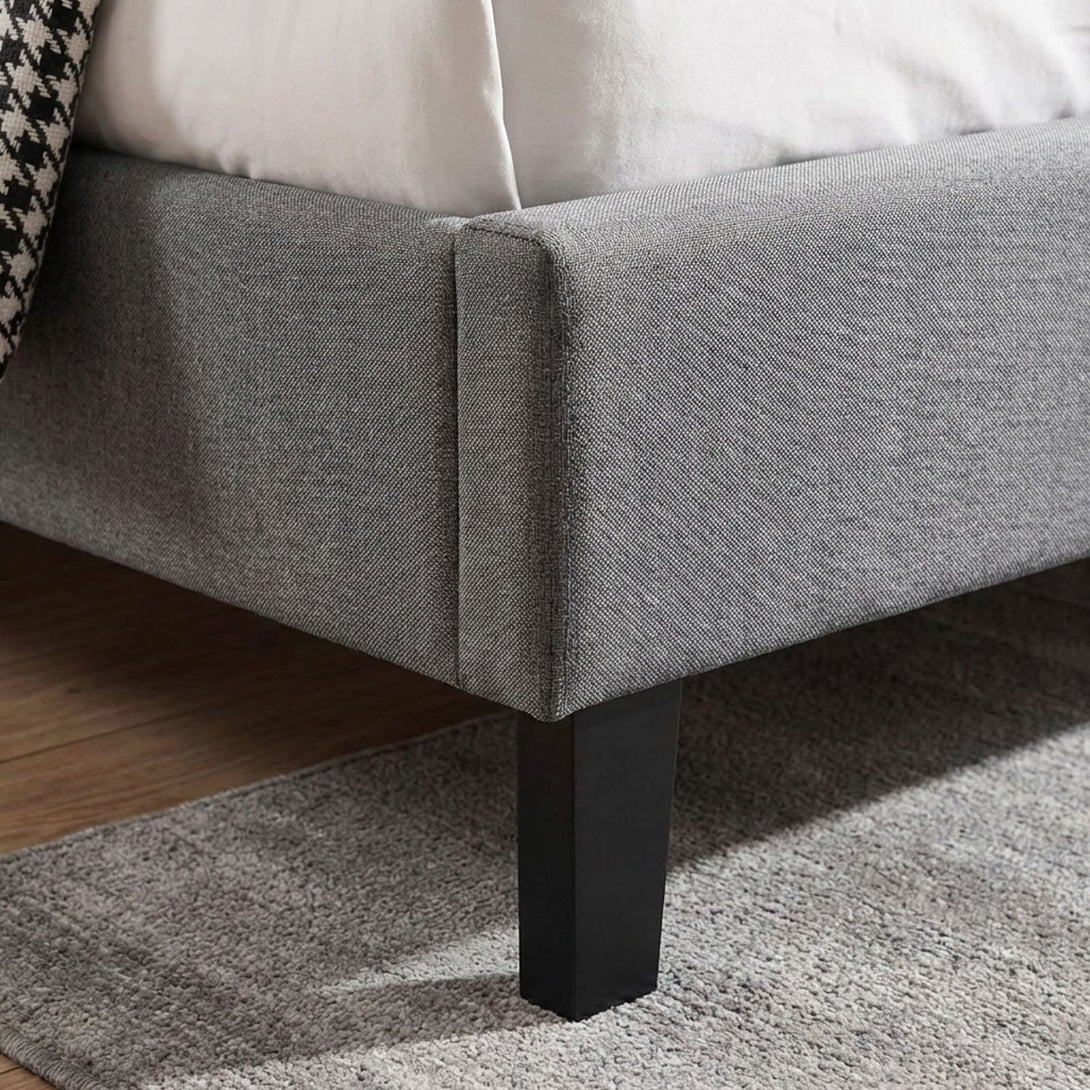 Blane King Single Bed Frame - Dark Grey – Treasurebox