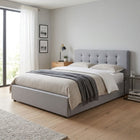 Abigail Double Gas Lift Bed Frame - Grey