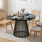 Arluna Round Dining Table 100x75cm - Black