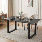 Ainsley Ceramic Dining Table 160 x 90cm - Golden Black