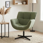 Cava Velvet Armchair - Olive Green