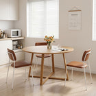 Crastin Round Dining Table 120x75cm - Oak