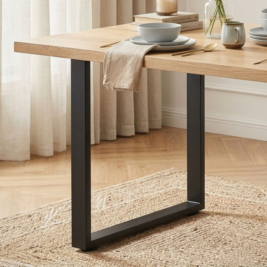 Varex Box Shape Metal Dining Table Legs 65x72.5cm - Set of 2 – Treasurebox