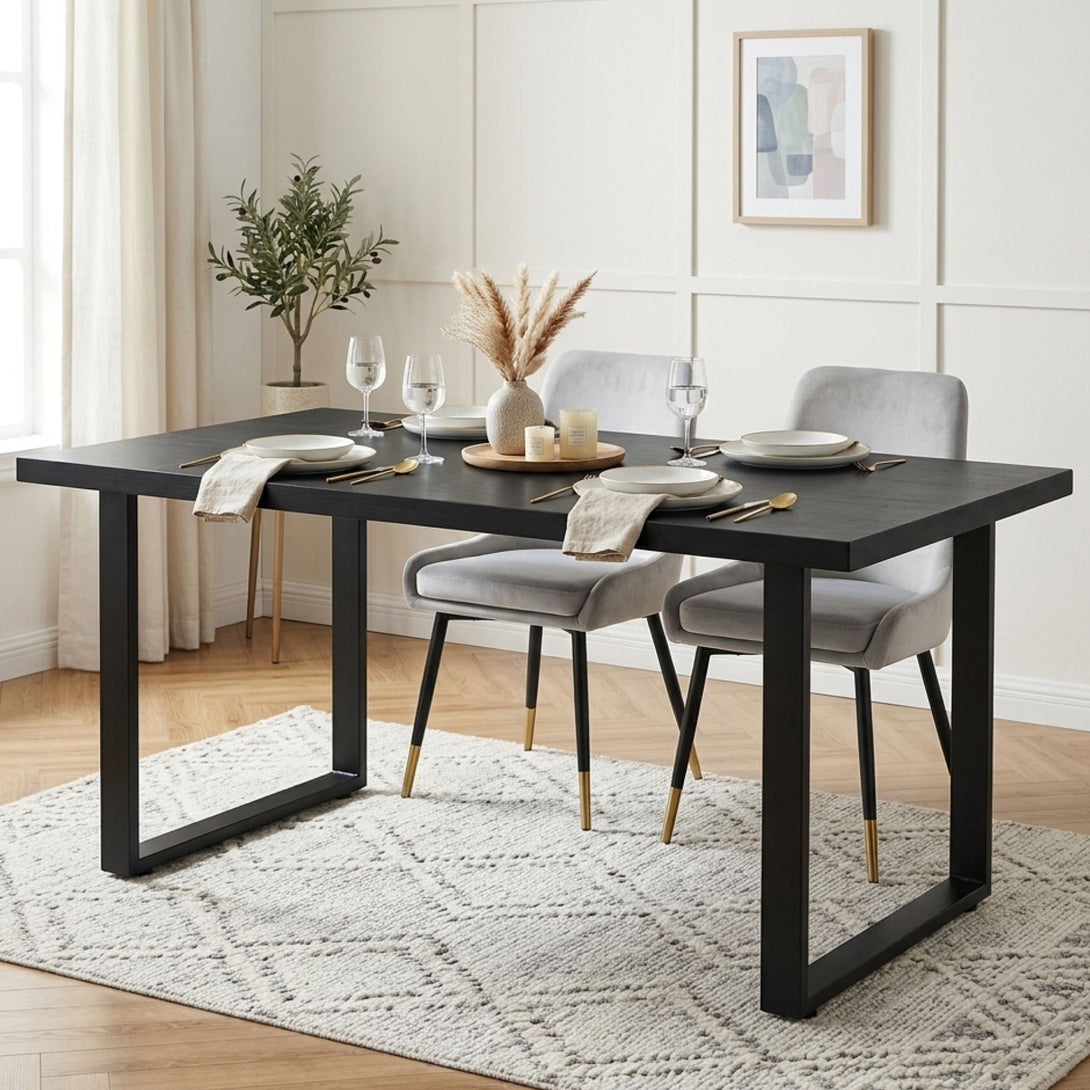 Varex Box Shape Metal Dining Table Legs 65x72.5cm - Set of 2 – Treasurebox