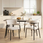 Curvano Fabric Dining Chair Set Of 4 - Beige