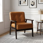 Ronan PU Armchair - Brown