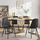 Varo PU Dining Chair - Set of 4 - Black