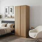 Benny 2 Door Wardrobe - Light Teak