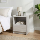Ashton Bedside Table - Grey Oak