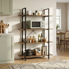 Forge 4-Tier Bookshelf - Rustic Brown