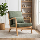 Taru Linen Armchair - Dark Green