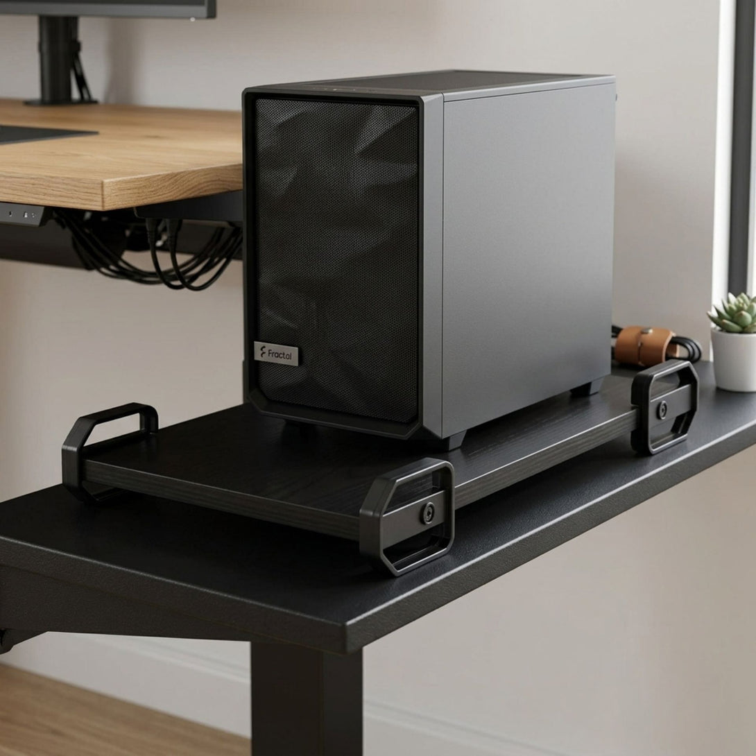 Computer Host Tray - Black | Stylish Workspace Solution – Treasurebox