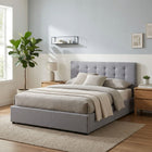 Abigail Queen Gas Lift Bed Frame - Grey