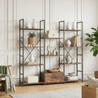 Auroa 4 Tier Bookshelf with Drawer - Rustic Brown