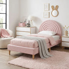 Lydia Single Bed Frame - Pink