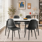Matthew PU Leather Dining Chair - Set of 4 - Grey