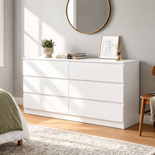 Hollis 6 Drawers Low Boy