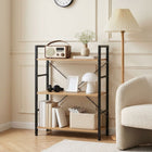 Hikuai 3 Tier Bookshelf - Natural + Black