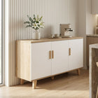 Alton Sideboard Buffet Table - Natural + White