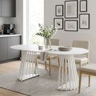 Kieran Oval Dining Table 180 x 90cm - White