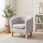 Ryan Tub Armchair  - Light Grey