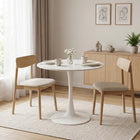 Tulesso Round Dining Table 80x75cm - Snow White