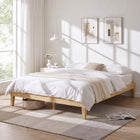 Creise Queen Wooden Bed Frame - Light Oak