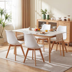 Evelyn Dining Chair Padded - Set of 4 - White