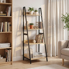Trestle 4 Tier Ladder Storage Shelf - Oak
