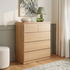 Tongass 5 Drawer Tallboy - Oak