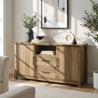 Georgie Sideboard Buffet Table - Knotty Oak