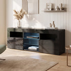 Atka 1.45m LED Entertainment Unit - Black