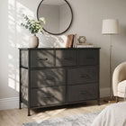 Madilyn 7 Drawers Lowboy - Black