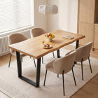 Bryce Dining Table 180 x 90cm - Oak + Black