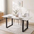 Bridger Matt Ceramic Dining Table 180 x 90cm - Snow White
