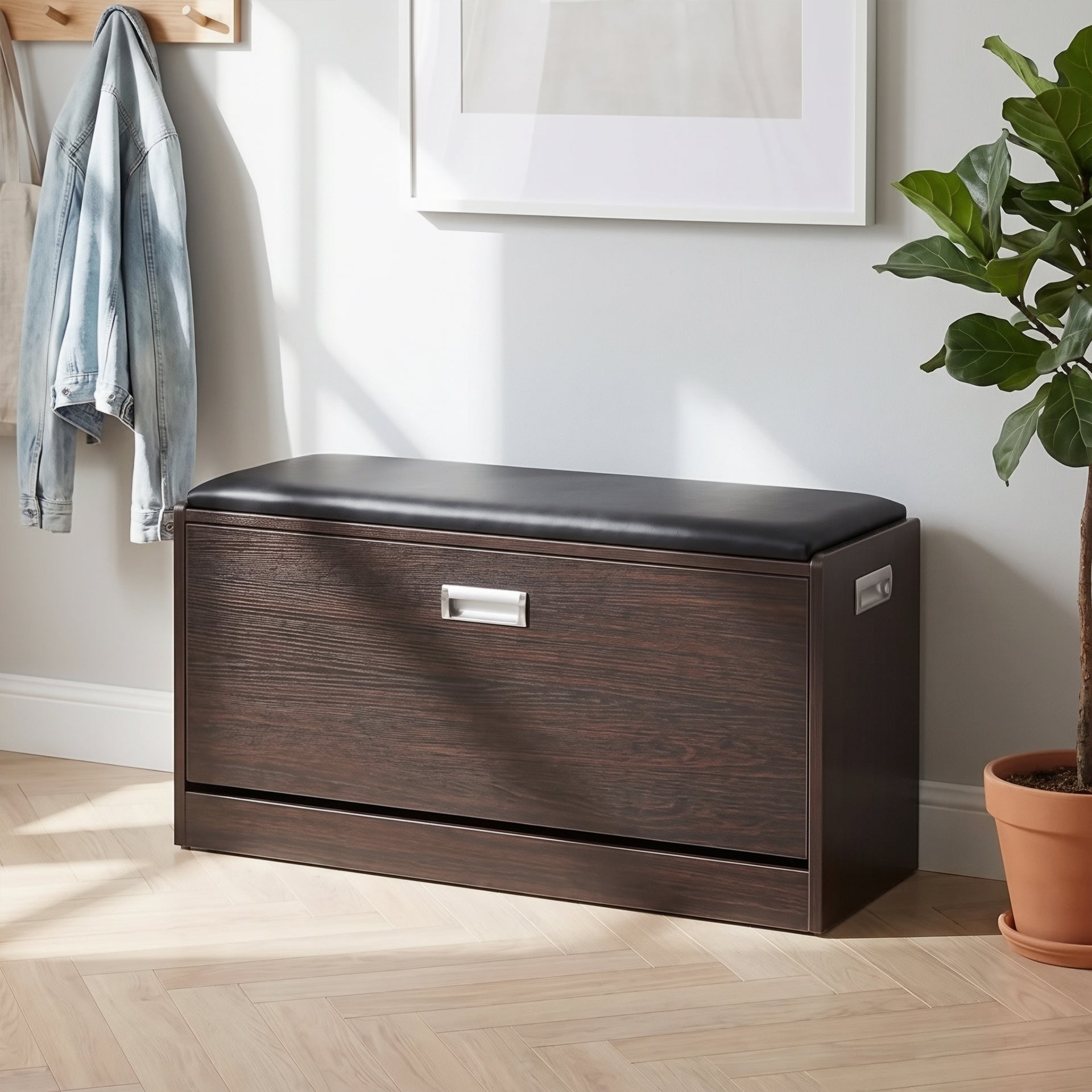 GLORIA Wooden Shoe Rack 3 Layer - Walnut – Treasurebox