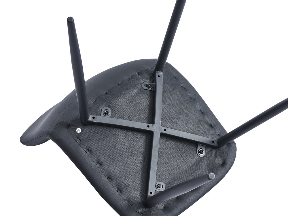 Treasurebox CALLIE 4PCS Dining Chair - DARK GREY