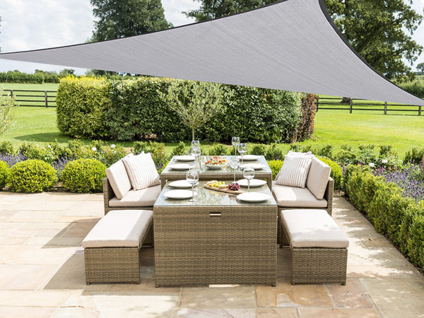 TOUGHOUT Shade Sail Triangle 3.6m x 3.6m x 3.6m - GREY