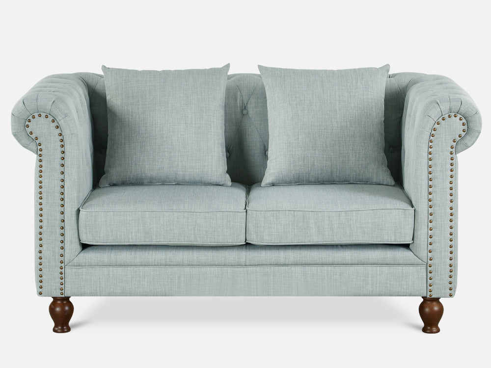 VAGAS Sofa Set 2PCS - LIGHT GREY By Treasurebox
