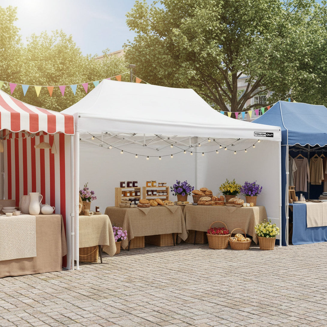 Toughout Breeze Gazebo 3 x 4.5m - White