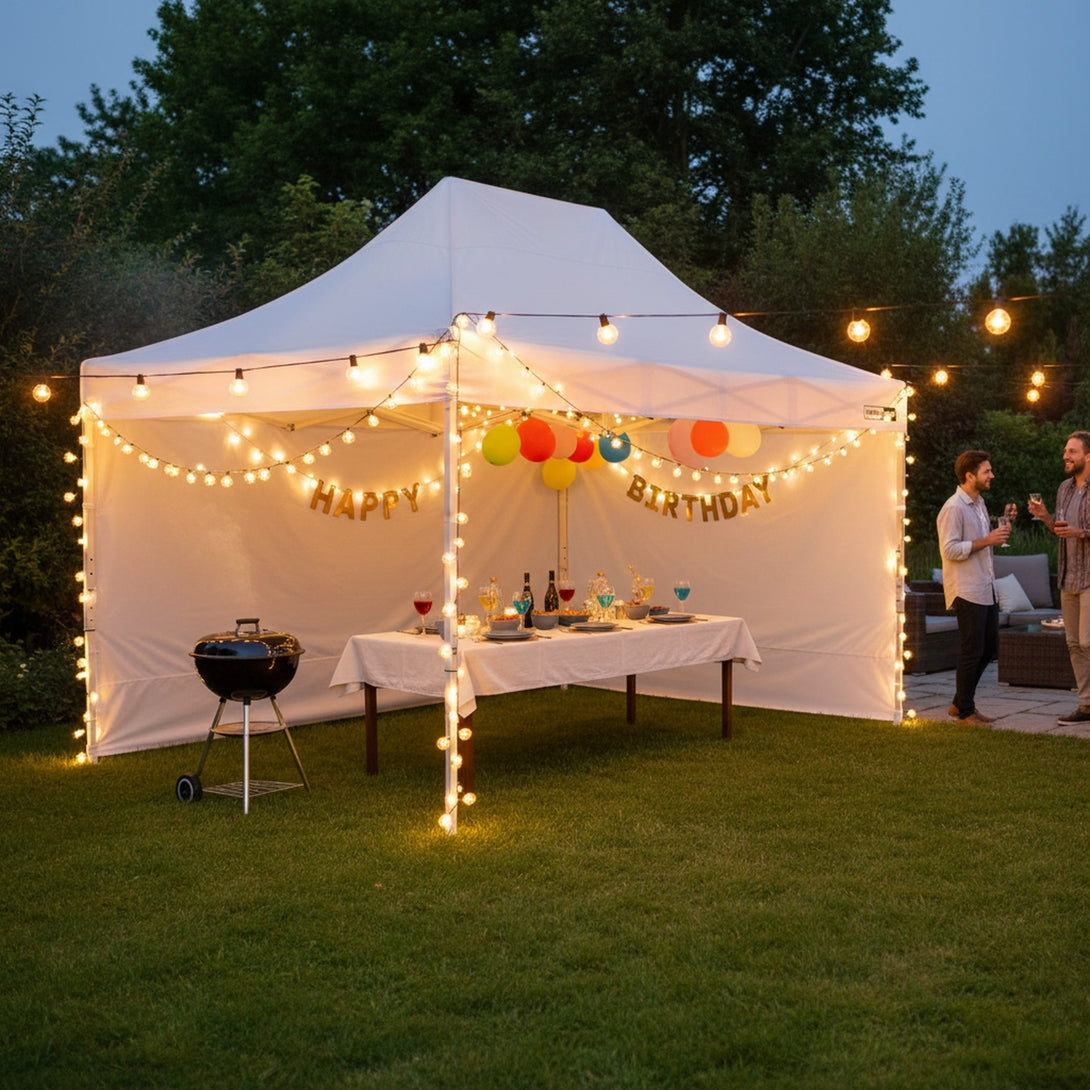 Toughout Thunderstorm Gazebo 3 x 4.5m - White