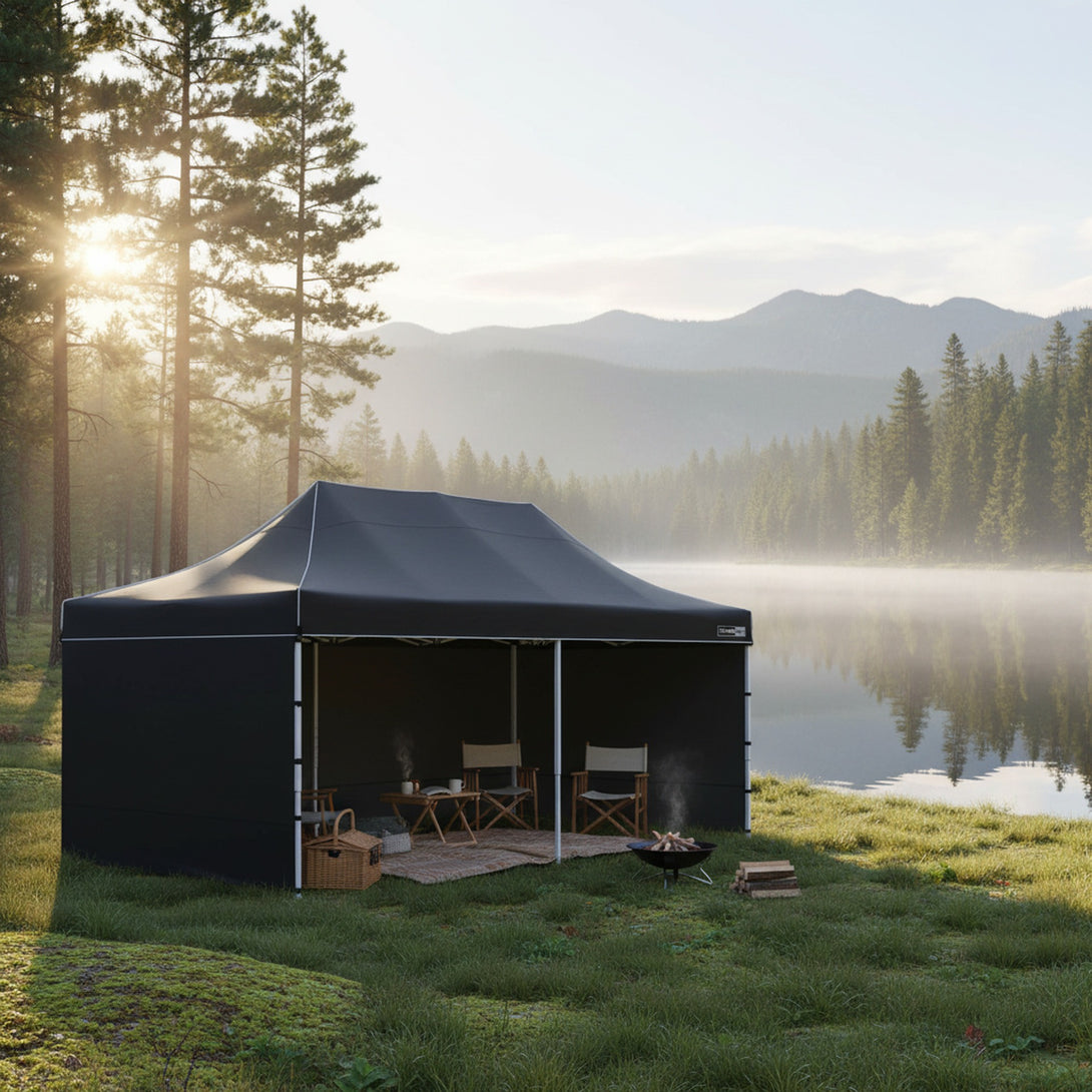 Toughout Thunderstorm Gazebo 3 x 6m - Black