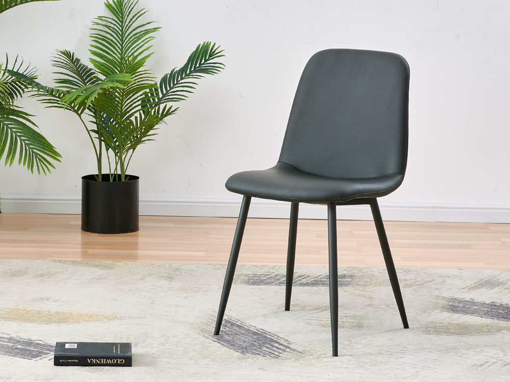Treasurebox CALLIE 4PCS Dining Chair - DARK GREY