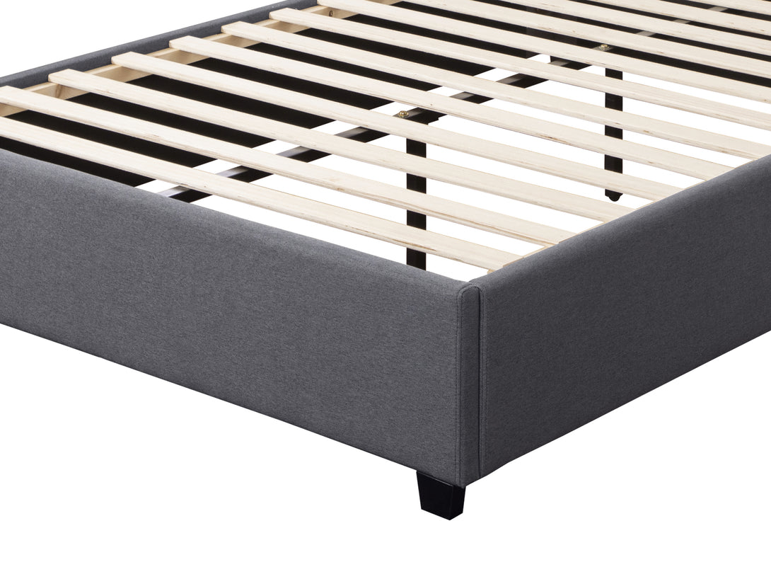 Bromo Fabric Slat Bed Frame - Double