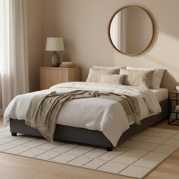 Bromo Queen Bed Frame - Grey